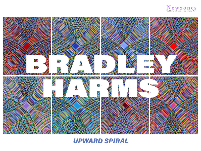 Image of artwork by Bradley Harms for his exhibition Upward Spiral at Newzones